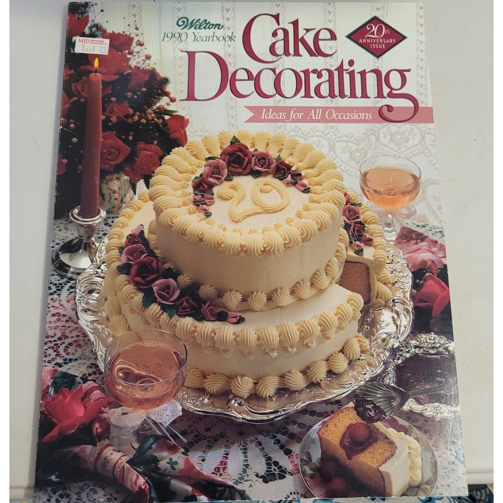Vintage 1990 Wilton Cake Decorating Yearbook 20th Anniversary Issue Retro Guide